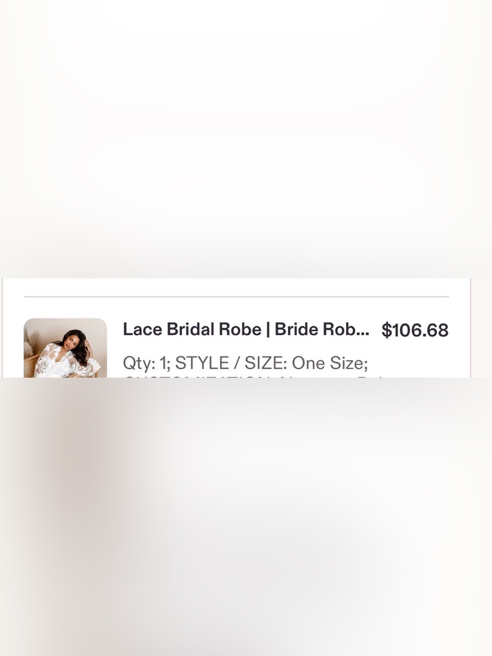 Lace Bridal Robe - Picture 6 of 6